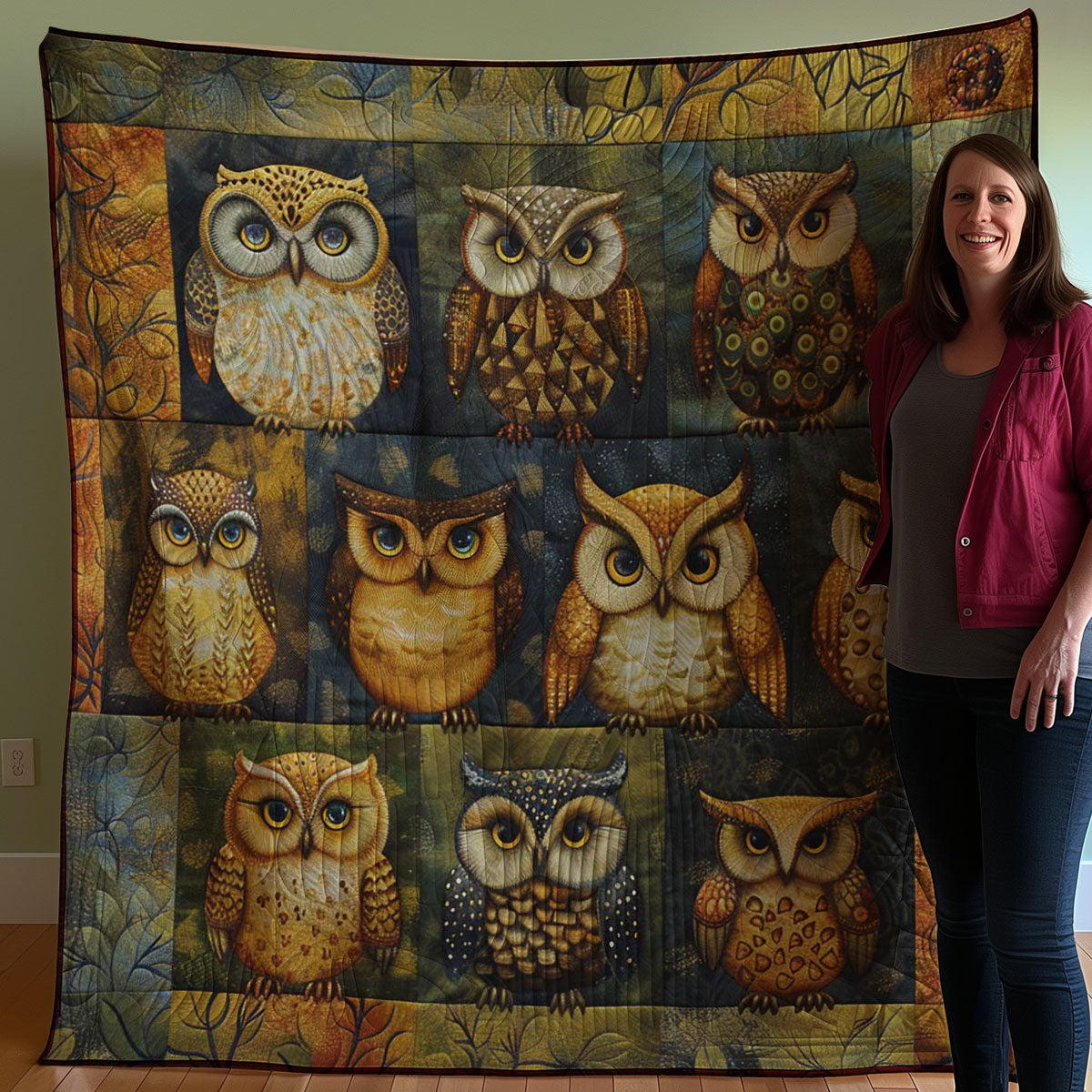 Owl WJ0208021CL Quilt