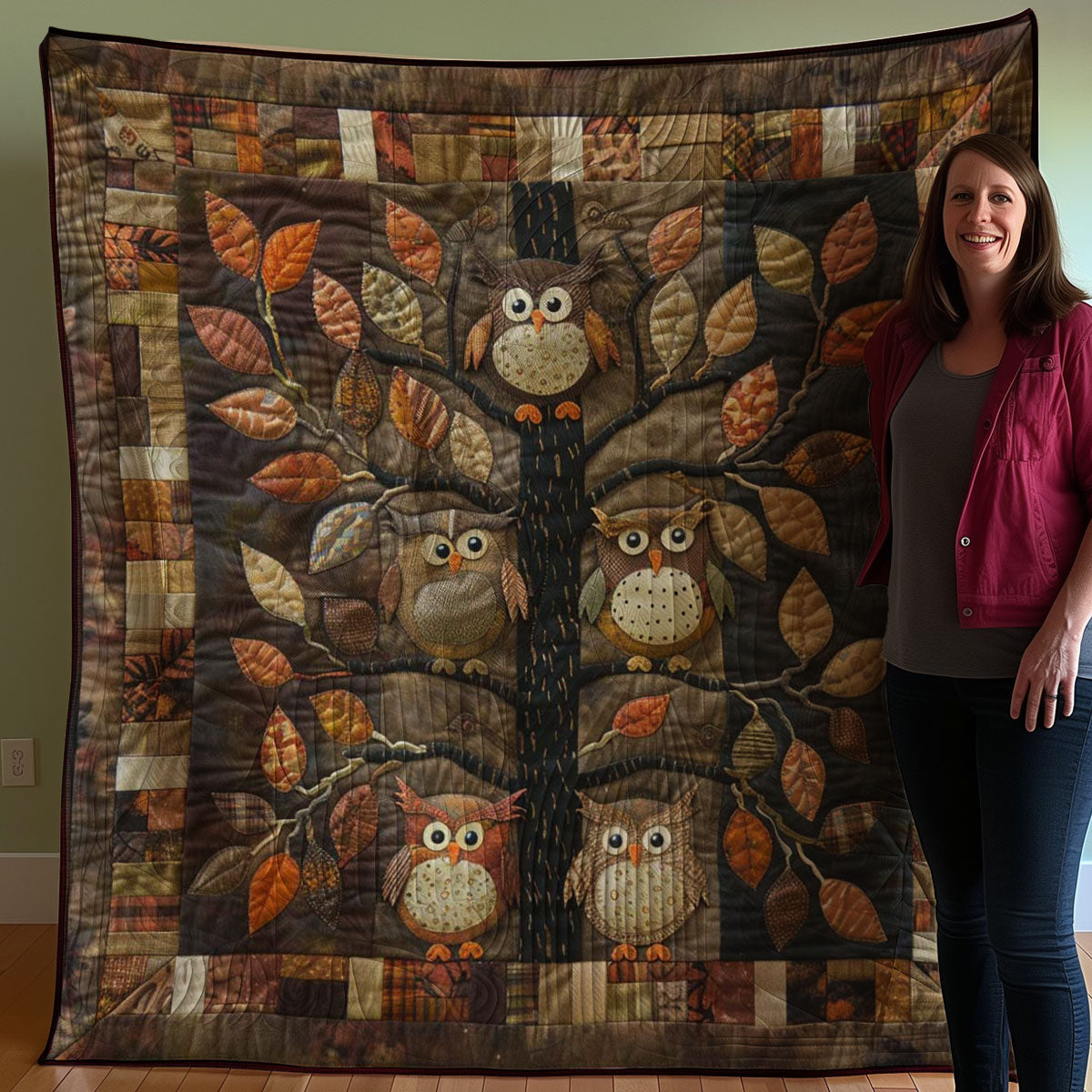 Owls WJ0108014CL Quilt