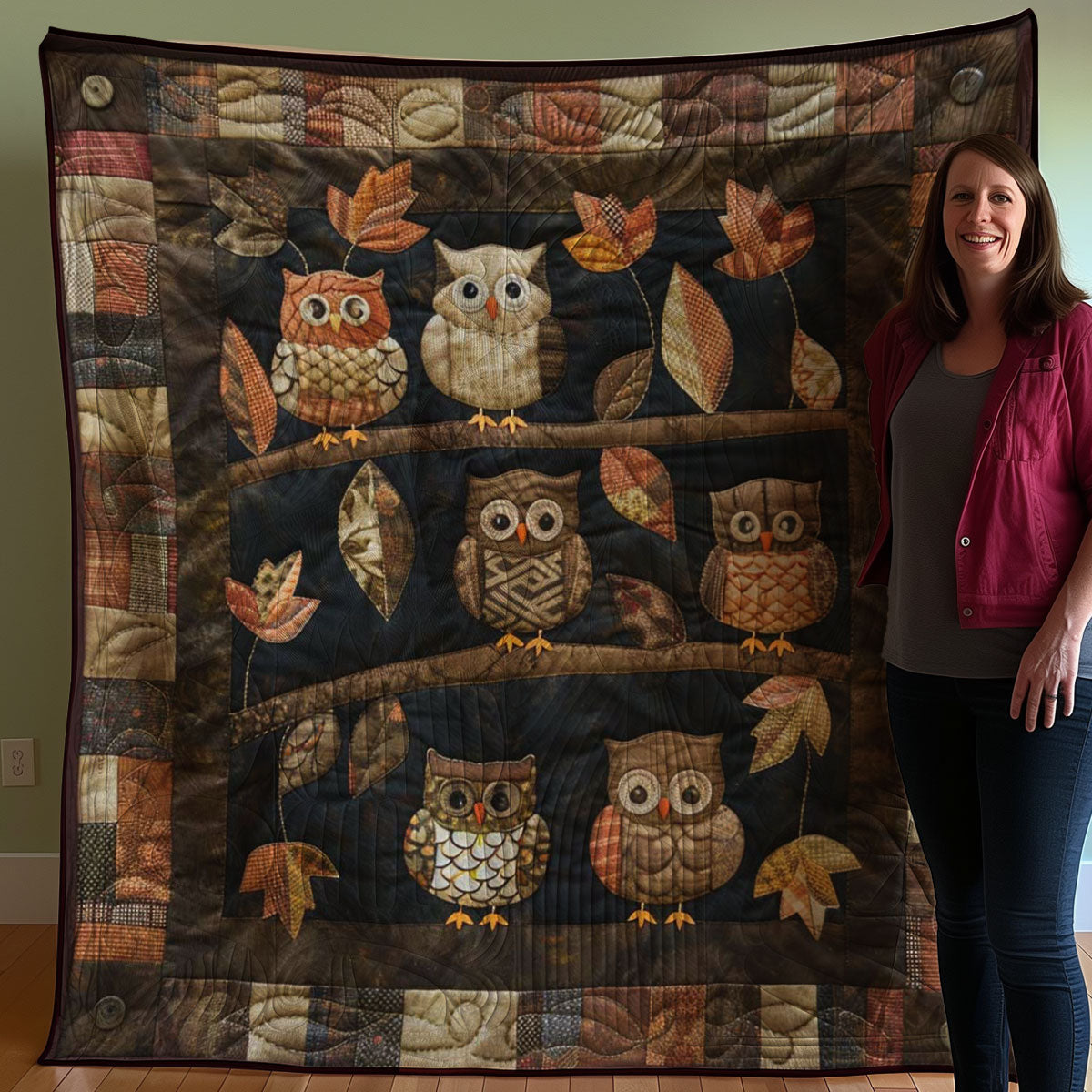 Owls WJ0108016CL Quilt