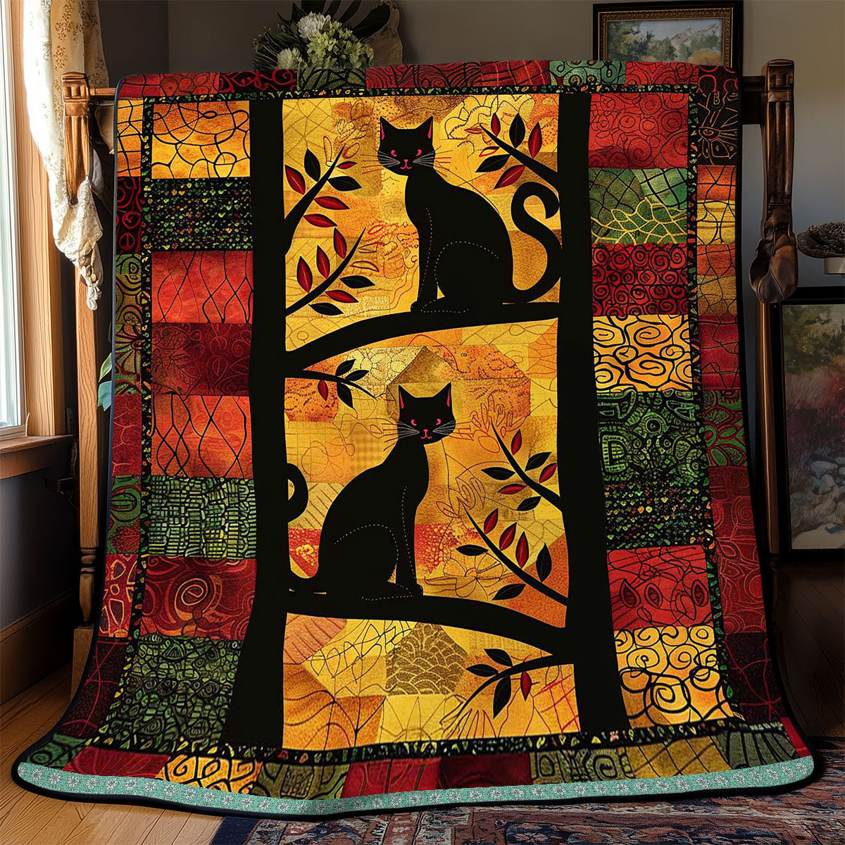 Patchwork Cats WJ1609021CL Quilt