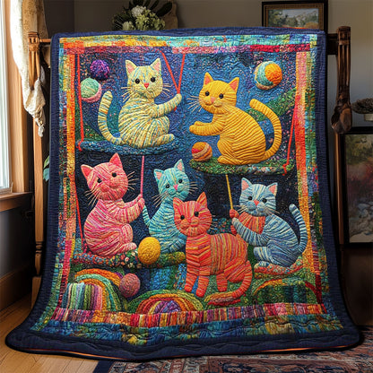 Playful Cats WJ2608021CL Quilt