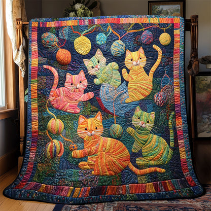 Playful Cats WJ2608022CL Quilt