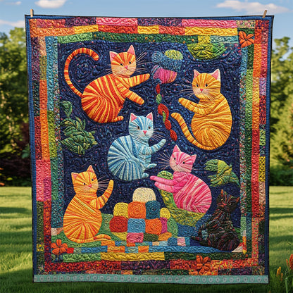 Playful Cats WJ2908018CL Quilt