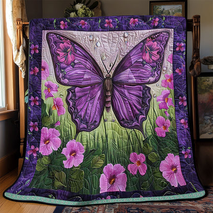 Purple Butterfly WJ1409021CL Quilt