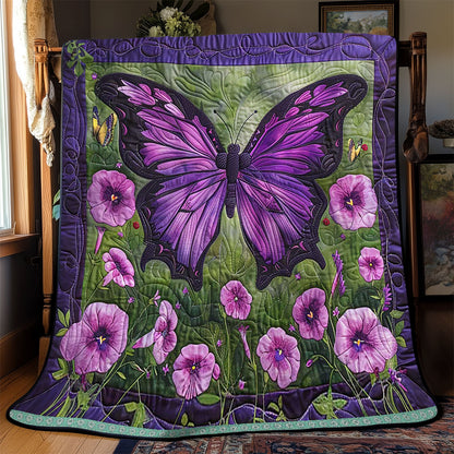 Purple Butterfly WJ1709022CL Quilt