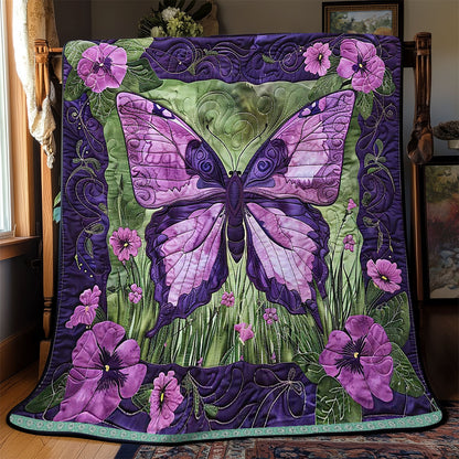 Purple Butterfly WJ1709023CL Quilt