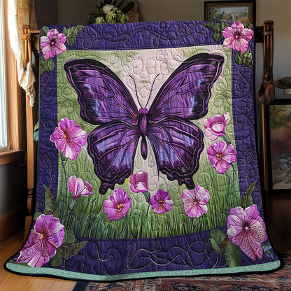 Purple Butterfly WJ1709025CL Quilt