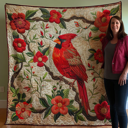 Red Cardinal WJ0108025CL Quilt