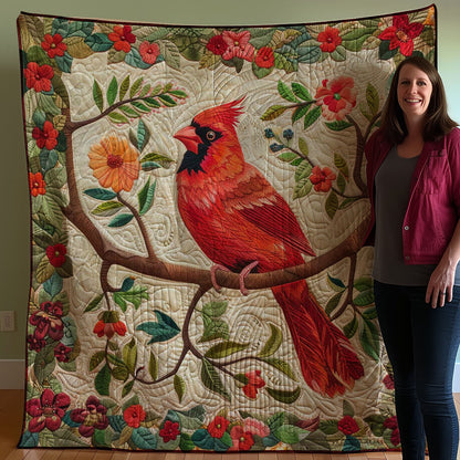 Red Cardinal WJ0108027CL Quilt