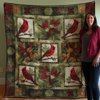 Red Cardinal WJ3107032CL Quilt