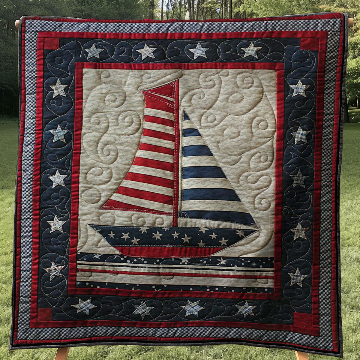 Sailboat WJ2407030CL Quilt