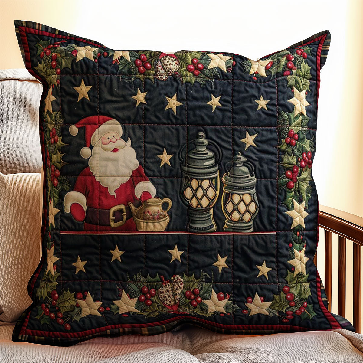 Santa Claus WJ1009034CL Quilt Pillow Case