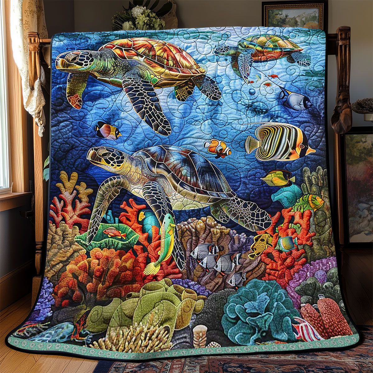 Sea Turtle WJ1609026CL Quilt