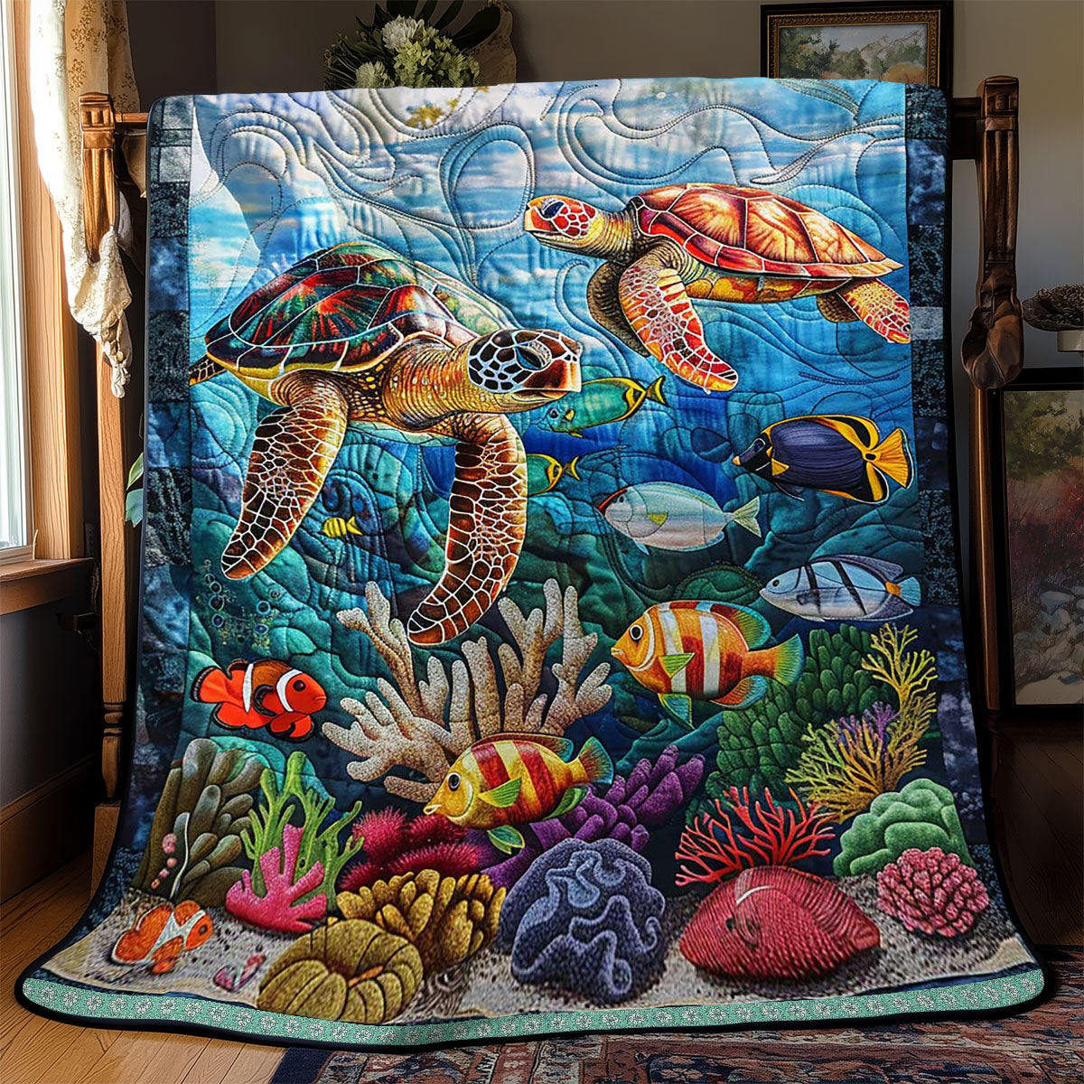 Sea Turtle WJ1609027CL Quilt