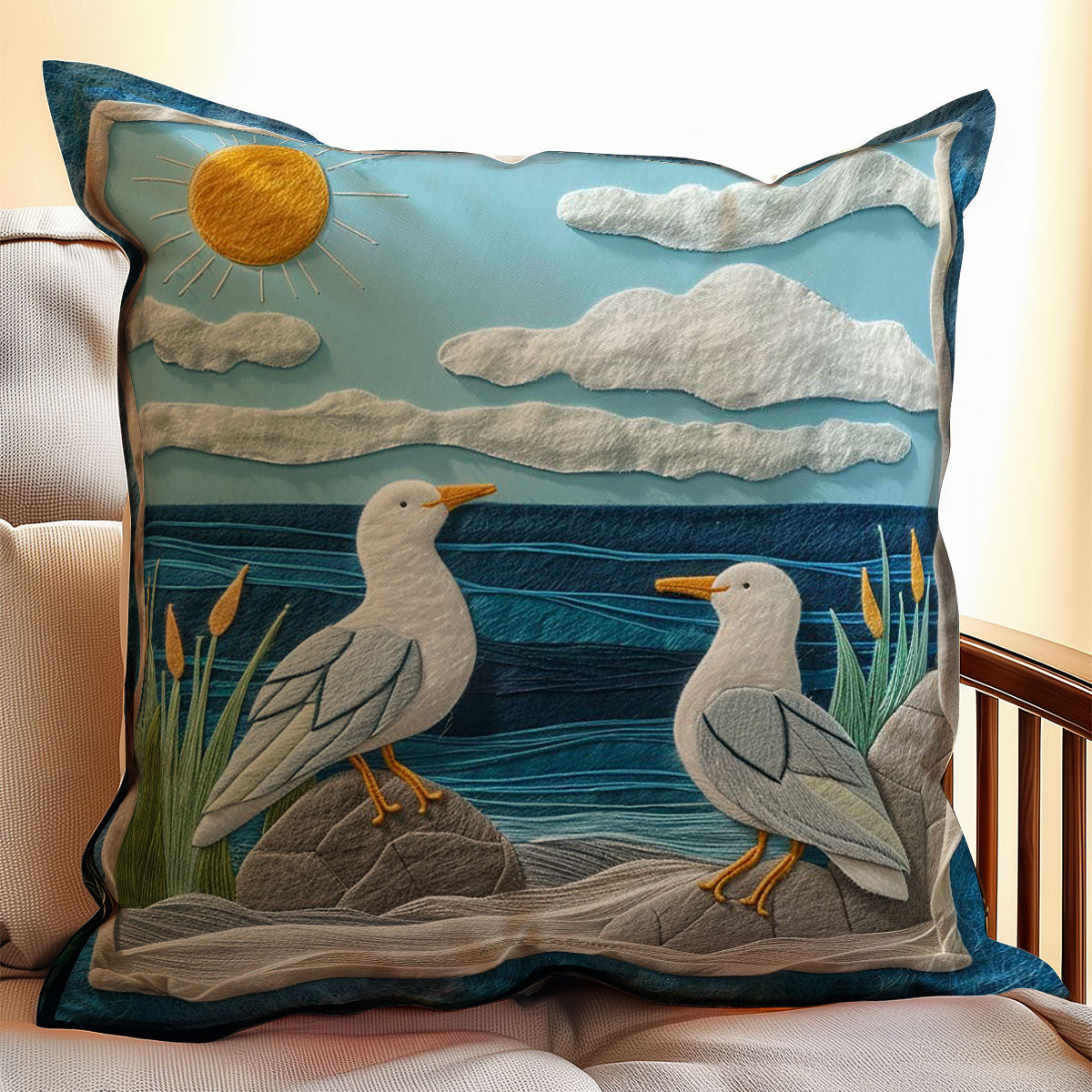 Seagull WJ0909036CL Quilt Pillow Case