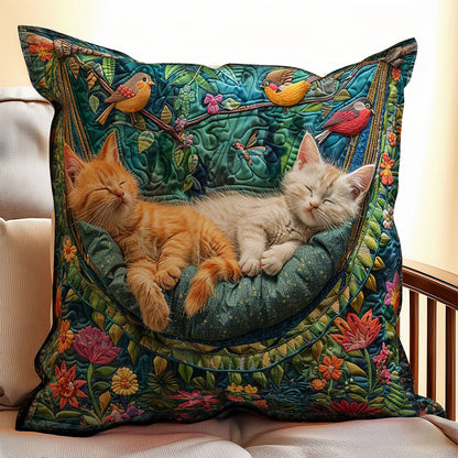 Sleeping Cat In The Garden WJ0509041CL Quilt Pillow Case