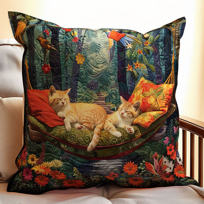 Sleeping Cat In The Garden WJ0609041CL Quilt Pillow Case