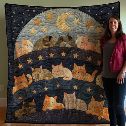 Sleeping Cat Over The Moon WJ1608020CL Quilt