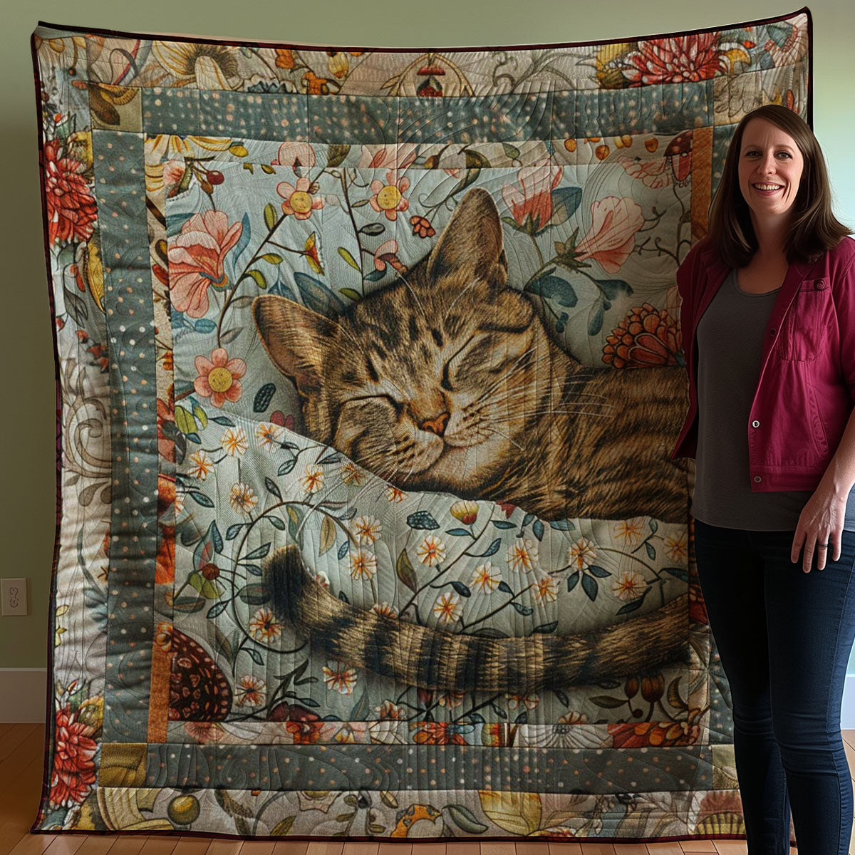 Sleeping Cat WJ2207036CL Quilt