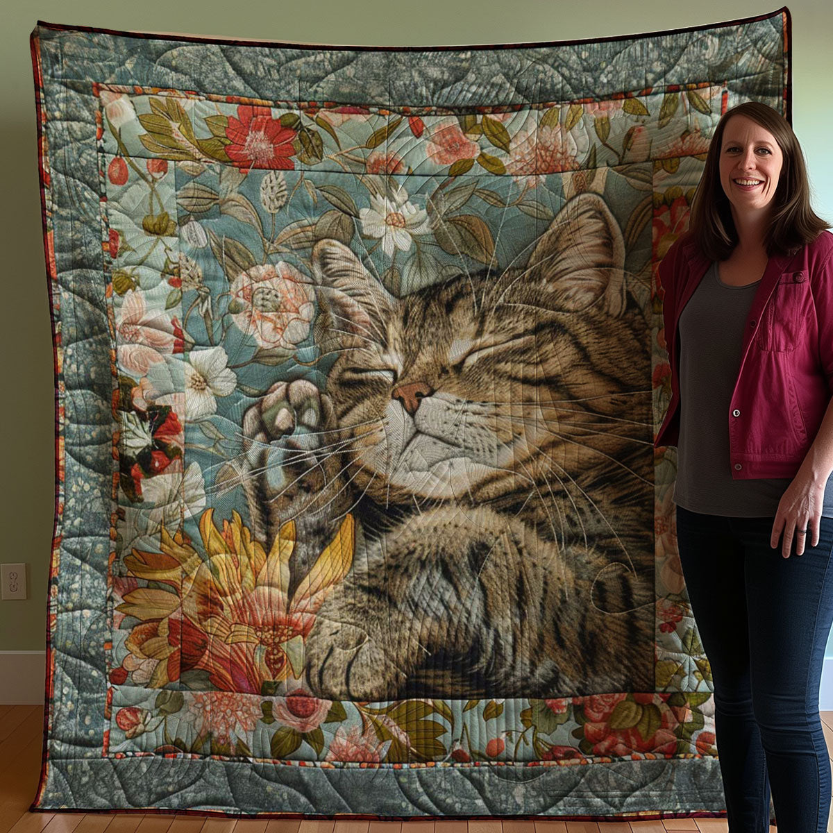 Sleeping Cat WJ2207037CL Quilt