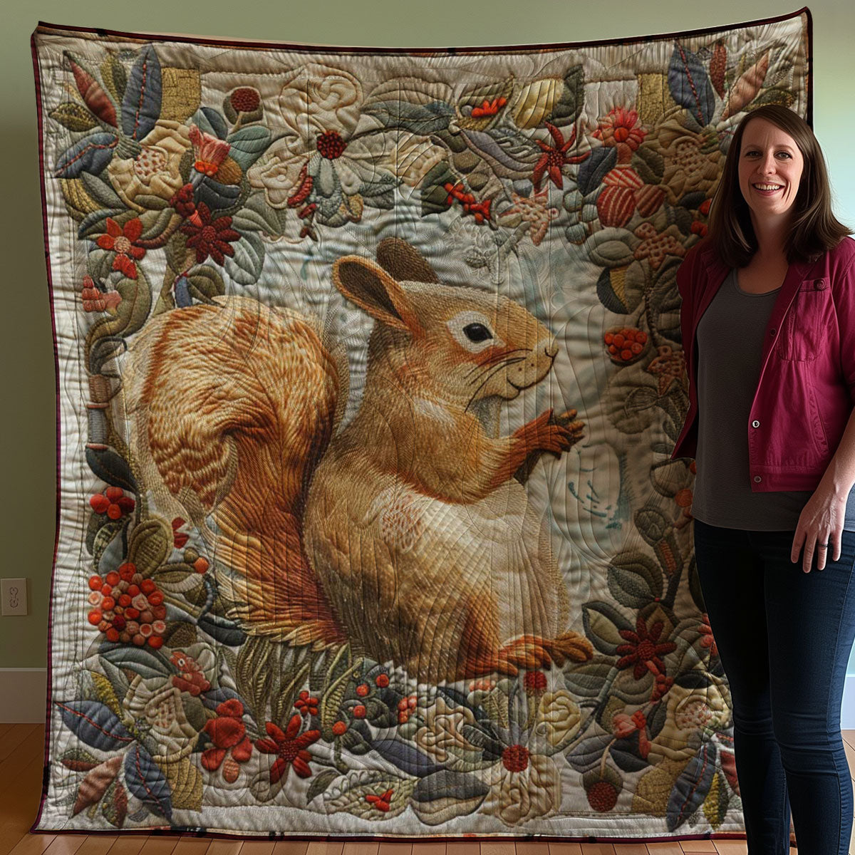 Squirrel WJ0308032CL Quilt