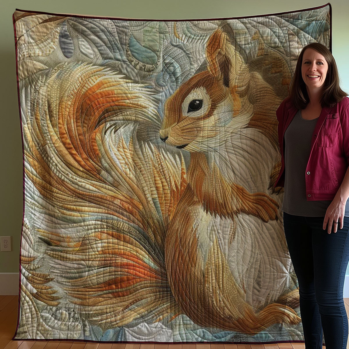 Squirrel WJ0308035CL Quilt