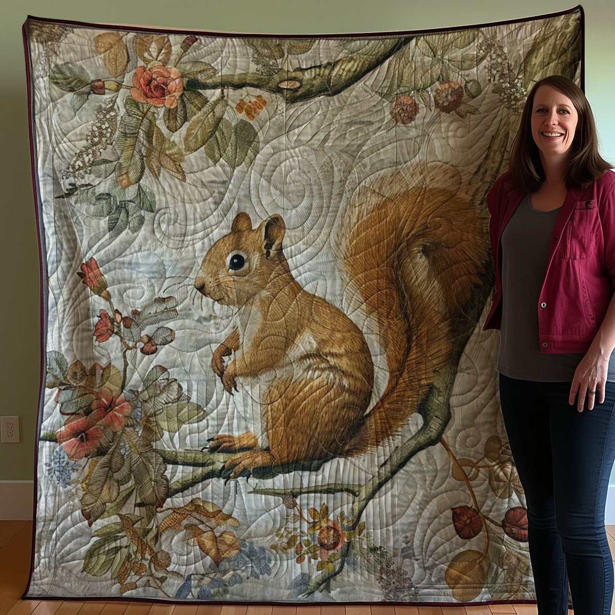 Squirrel WJ0308036CL Quilt