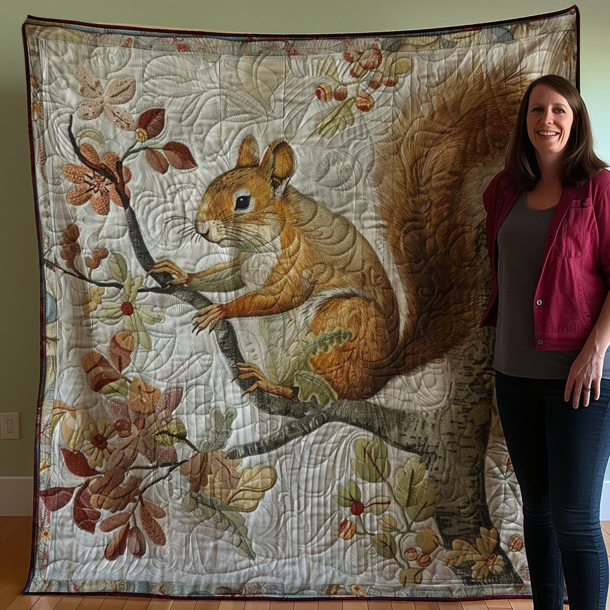 Squirrel WJ0308038CL Quilt