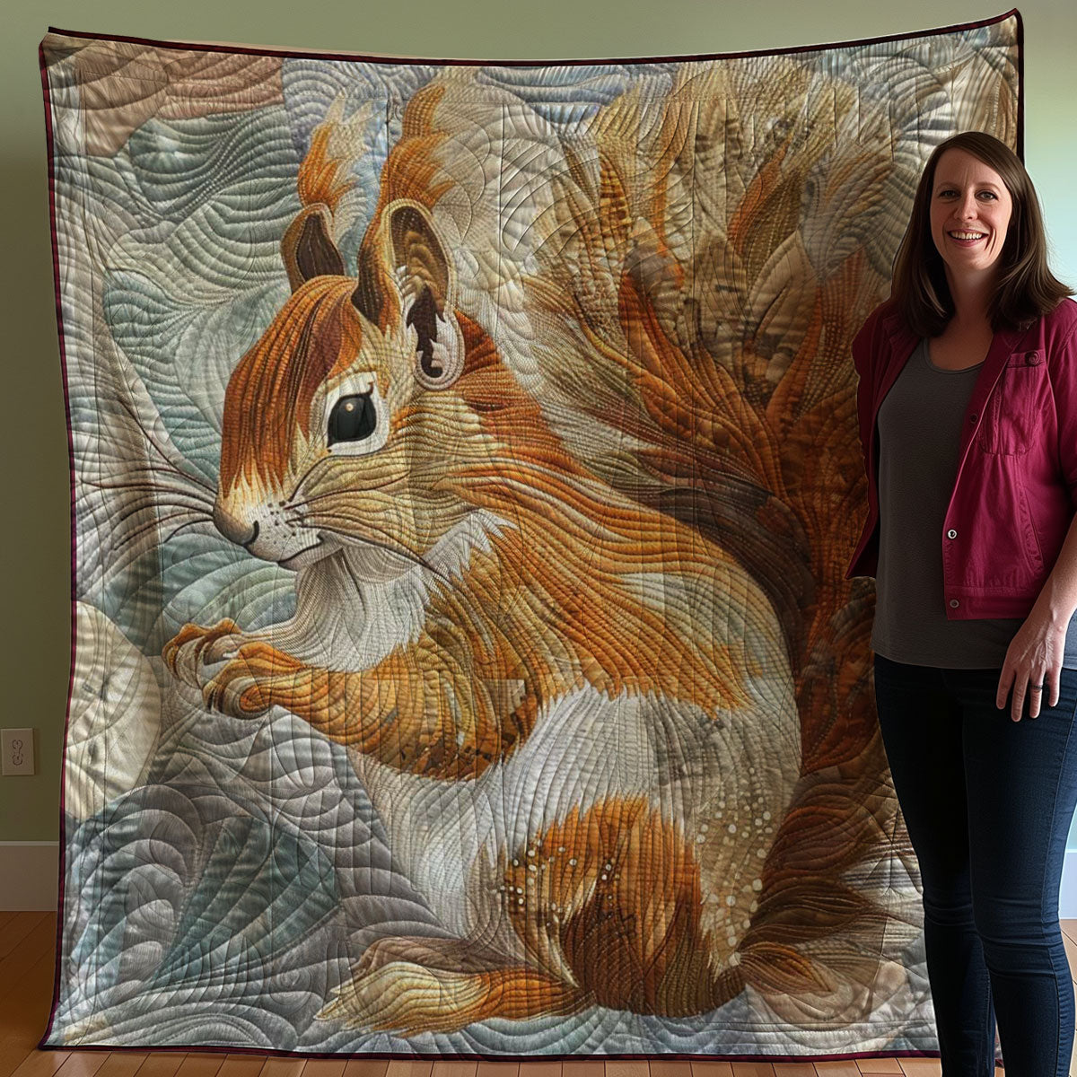 Squirrel WJ0608035CL Quilt