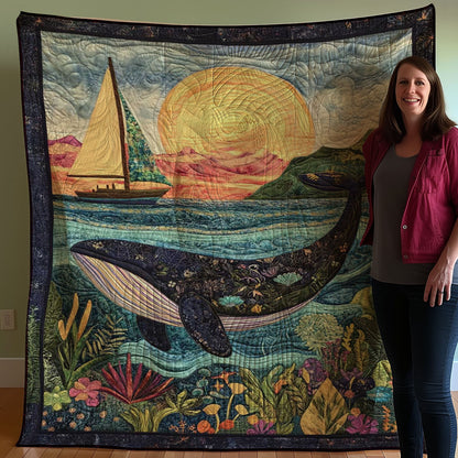 Sunset Whale WJ0608036CL Quilt