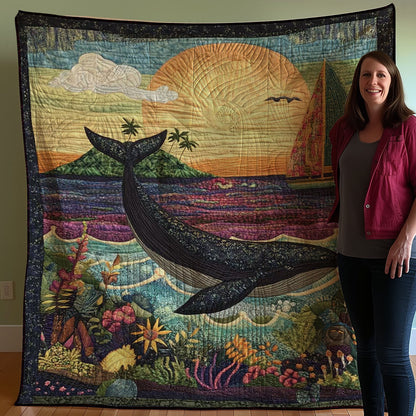 Sunset Whale WJ0708033CL Quilt