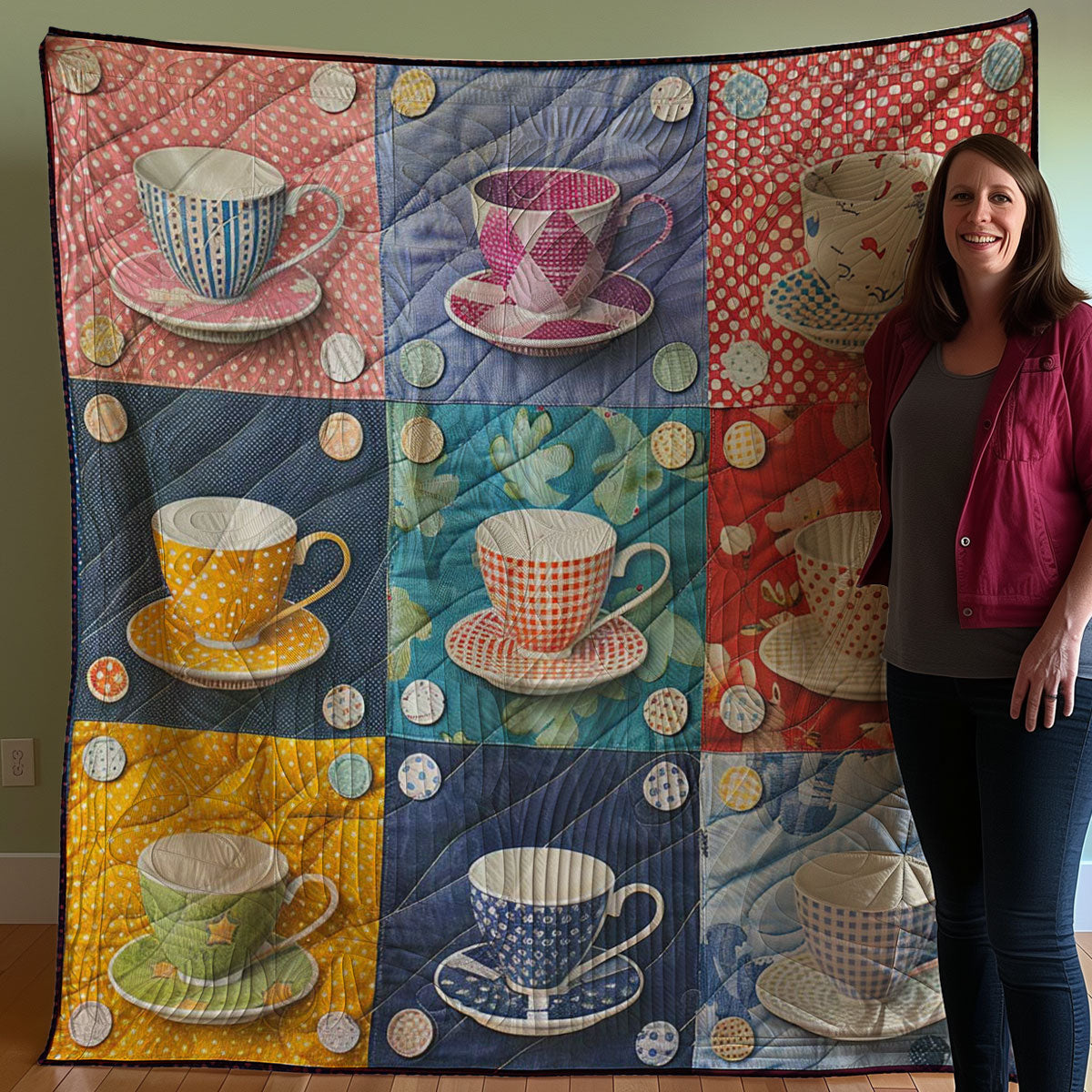 Teacup WJ1007018CL Quilt