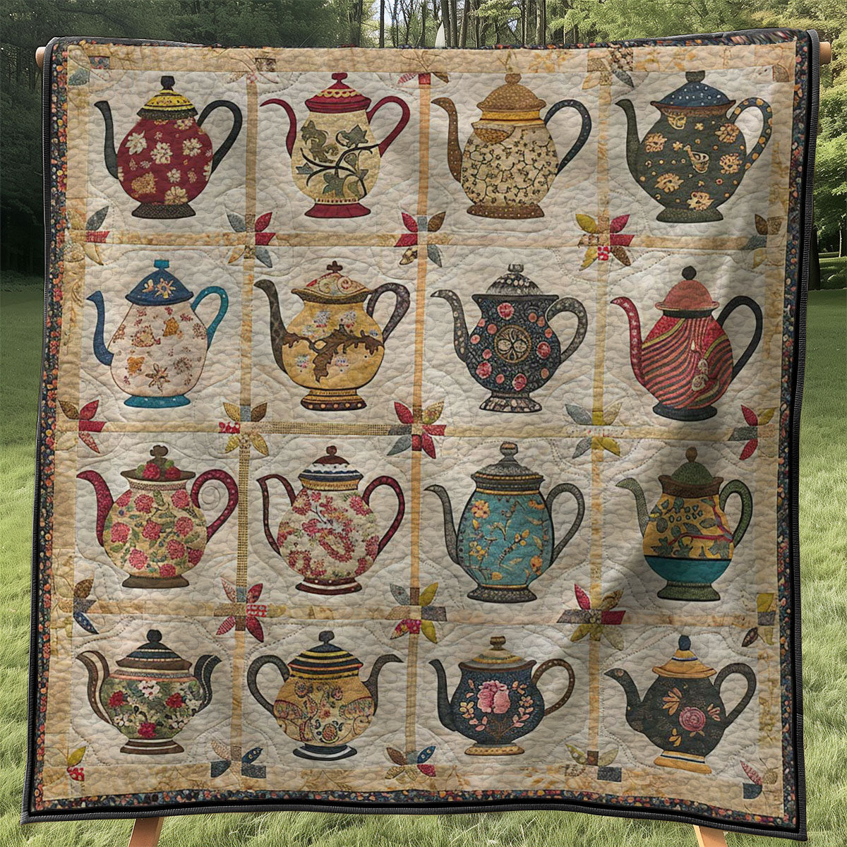 Teapots WJ2407034CL Quilt