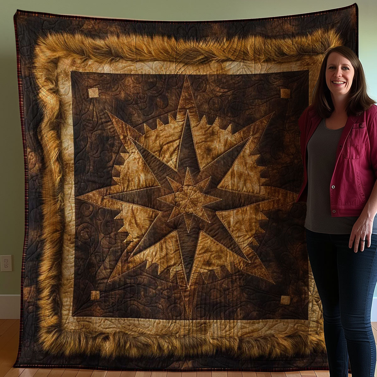 Cowboy Texas Star WJ1007019CL Quilt