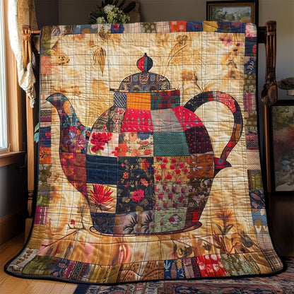 Vintage Teapot WJ2608027CL Quilt