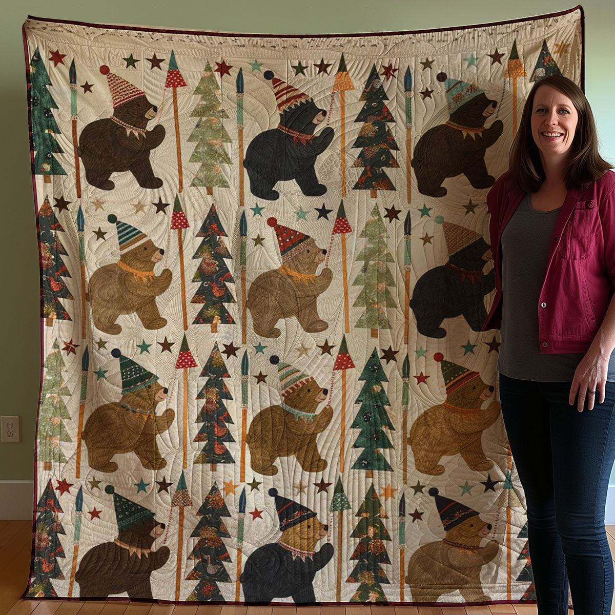 Winter Bear WJ0108036CL Quilt