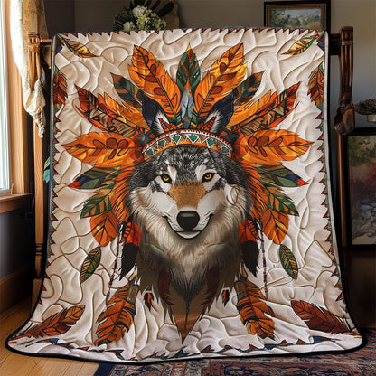 Wolf Native American WJ2008026CL Quilt