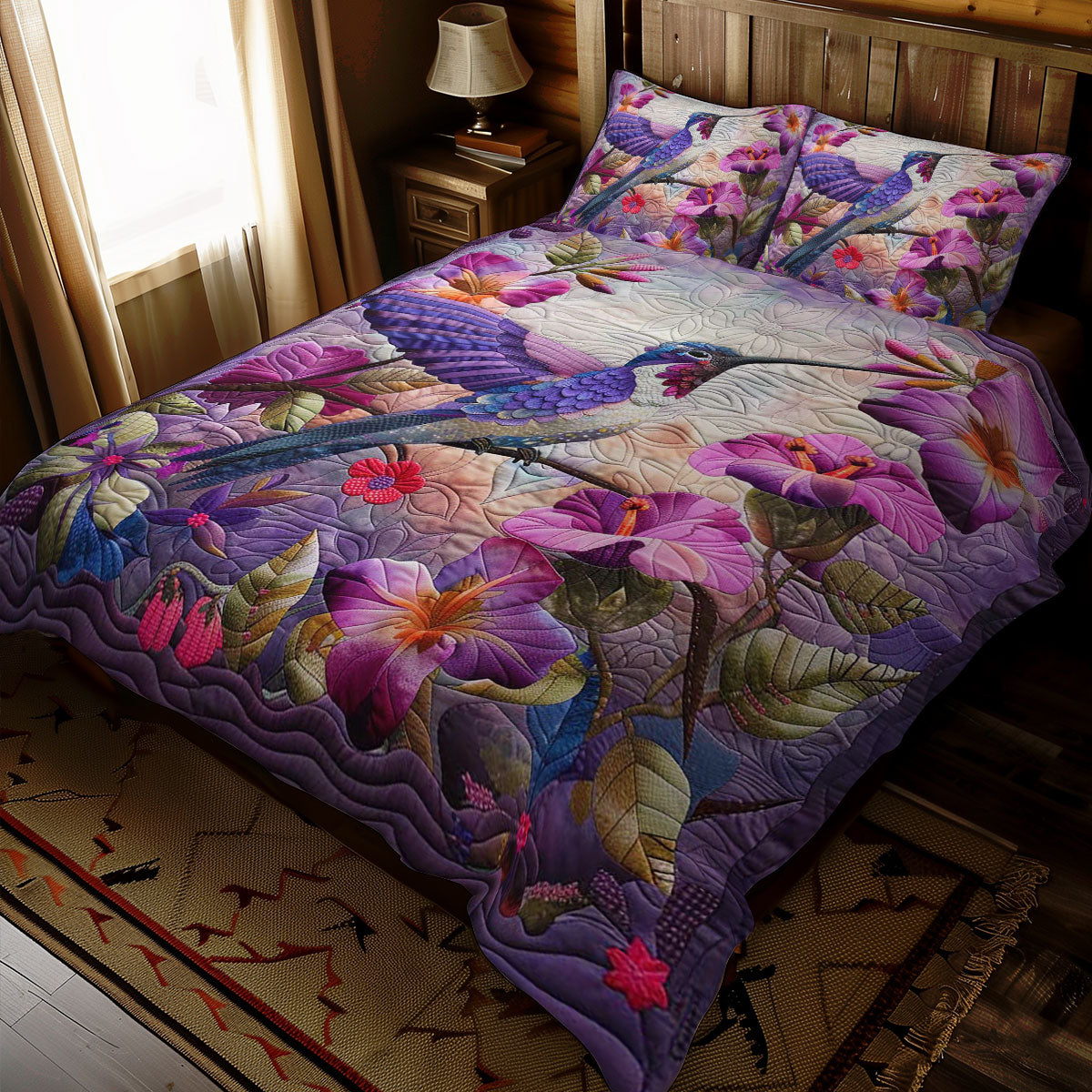 Beautiful Hummingbird WJ2708029CL Duvet Cover Set