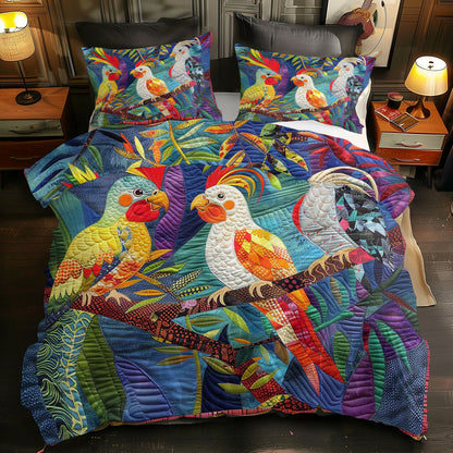 Colorful Cockatiels WJ1609030CL Duvet Cover Set