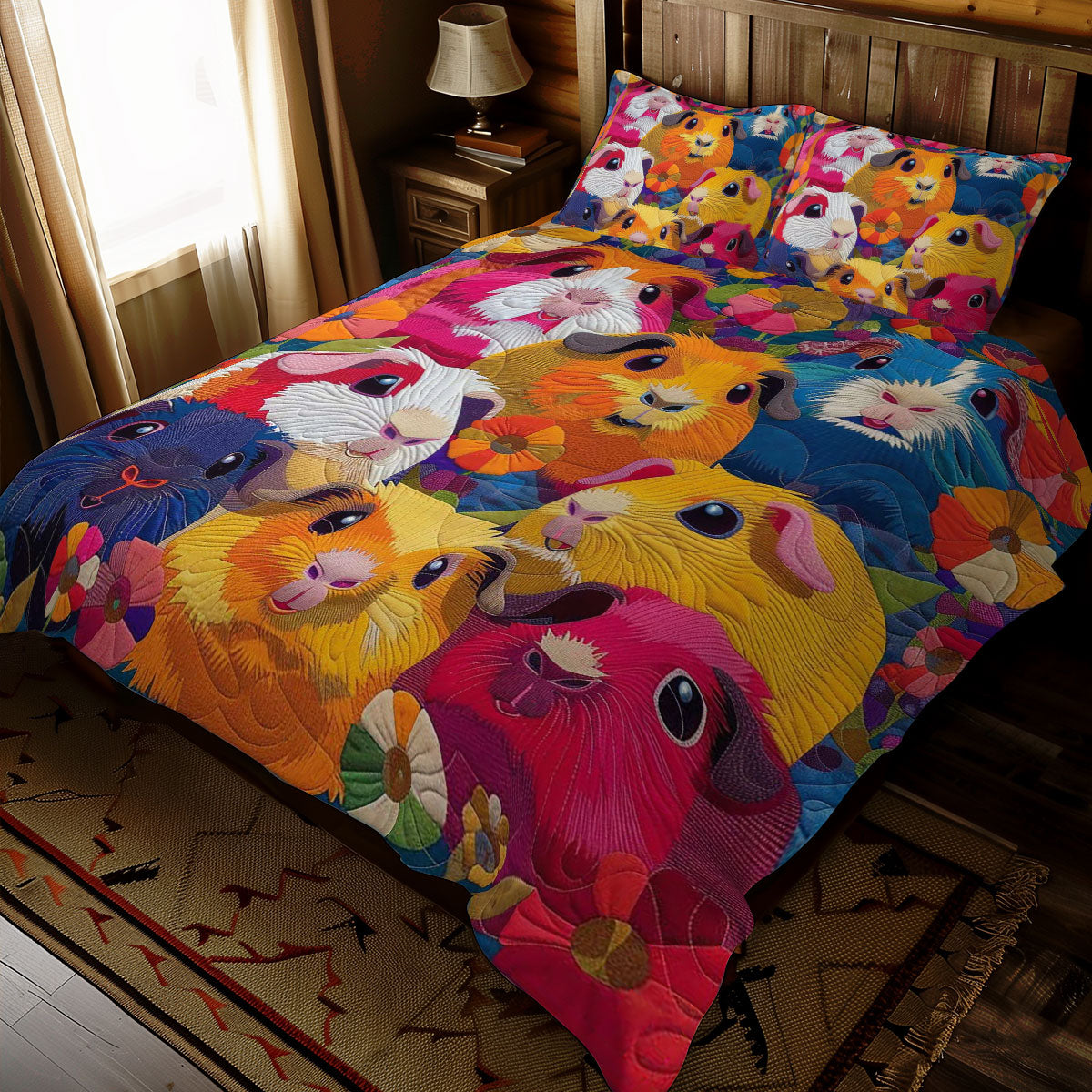 Colorful Guinea Pigs WJ0509029CL Duvet Cover Set