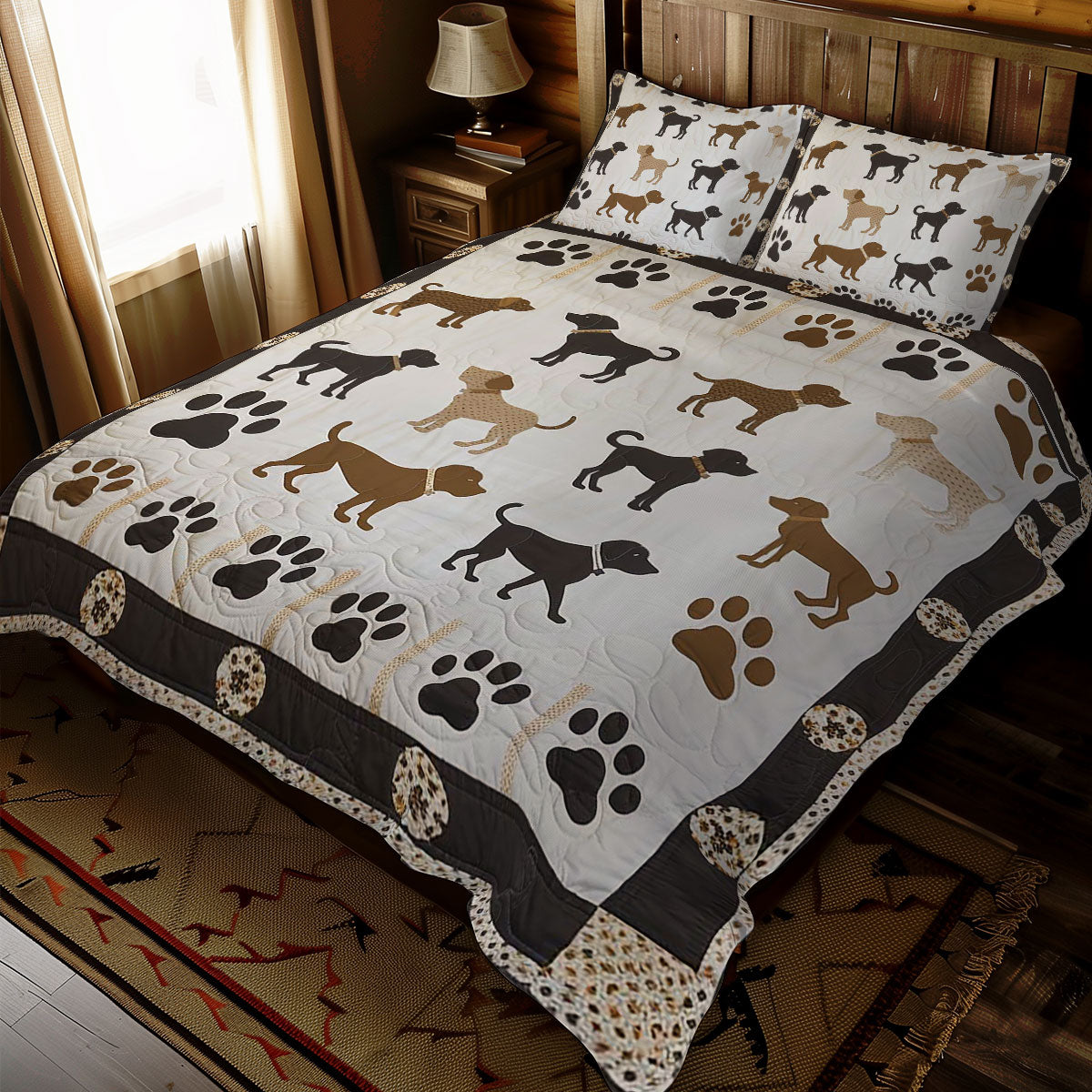 Dog Silhouettes WJ1007027CL Duvet Cover Set