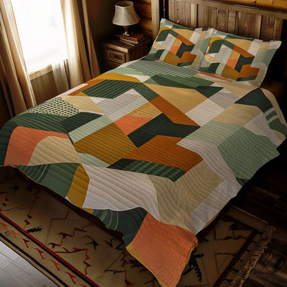 Geometric Patchwork WJ1307022CL Duvet Cover Set