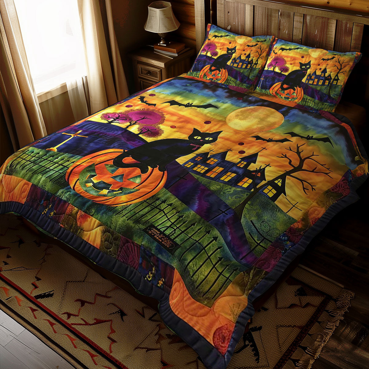 Halloween Cat WJ1908029CL Duvet Cover Set