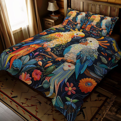 Parrot Couple WJ2708032CL Duvet Cover Set
