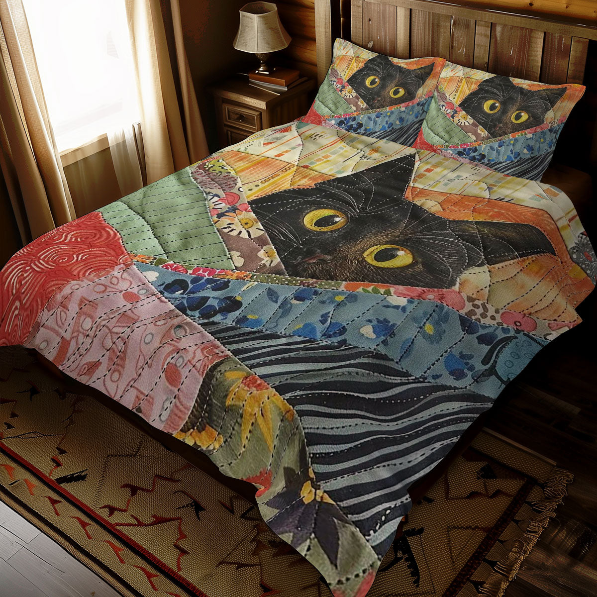 Peeking Cat WJ1907040CL Duvet Cover Set