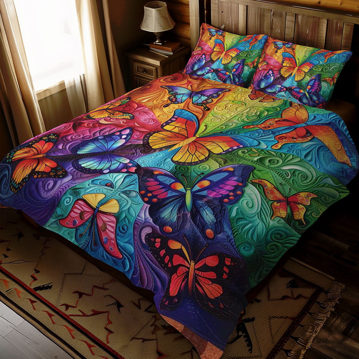 Rainbow Butterflies WJ2308030CL Duvet Cover Set