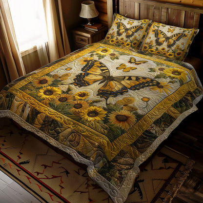 Sunflowers And Butterfly WJ2607044CL Duvet Cover Set