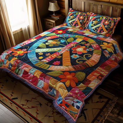 Trippy Hippie Sign WJ2707032CL Duvet Cover Set