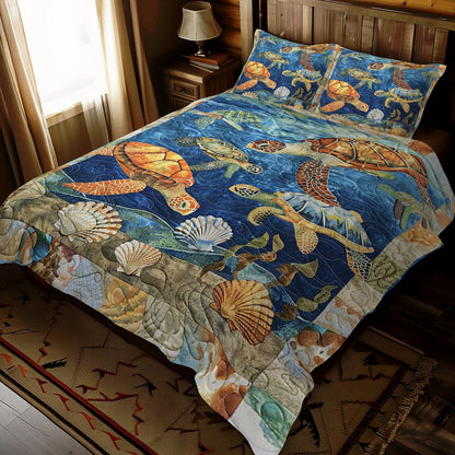 Turtle Under The Sea WJ0908040CL Duvet Cover Set