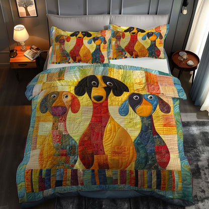 Dachshund Herd WN1609025CL Duvet Cover Set